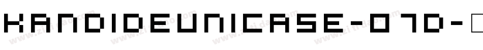 KandideUnicase-07d字体转换
