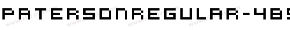 PatersonRegular-485D字体转换