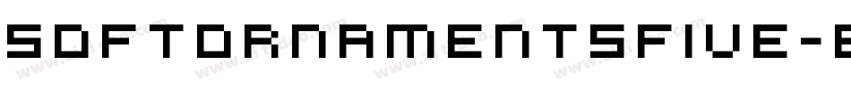Softornamentsfive-645D字体转换
