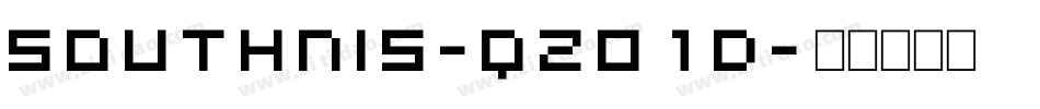 Southnis-qZ01d字体转换