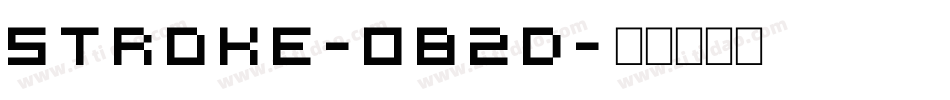 Stroke-082d字体转换