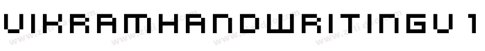 VikramHandwritingV1-757D字体转换