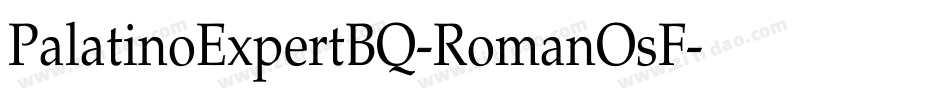 PalatinoExpertBQ-RomanOsF字体转换