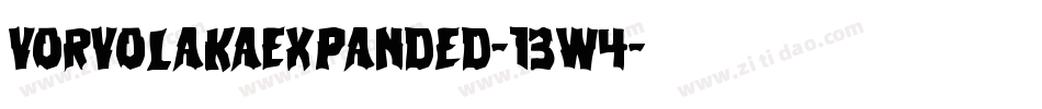 VorvolakaExpanded-13w4字体转换