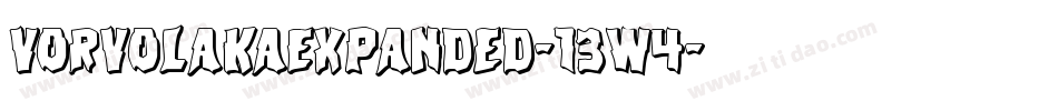 VorvolakaExpanded-13w4字体转换