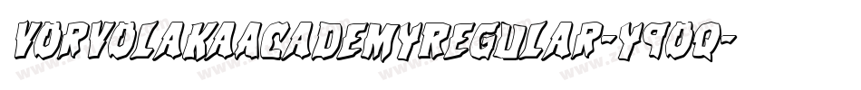 VorvolakaAcademyRegular-y9Oq字体转换