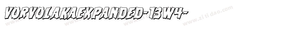 VorvolakaExpanded-13w4字体转换