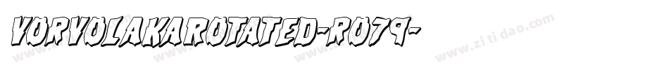 VorvolakaRotated-ro79字体转换