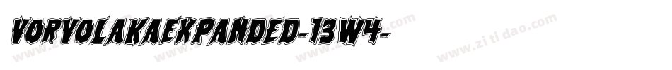 VorvolakaExpanded-13w4字体转换