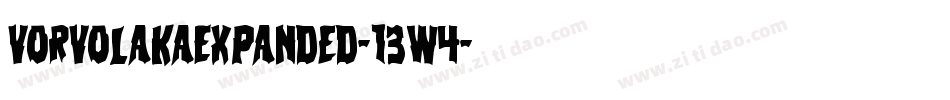 VorvolakaExpanded-13w4字体转换