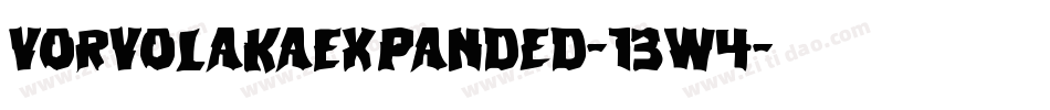 VorvolakaExpanded-13w4字体转换