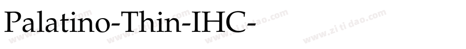 Palatino-Thin-IHC字体转换