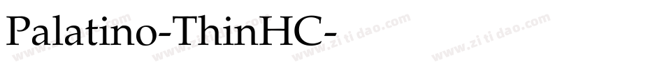 Palatino-ThinHC字体转换