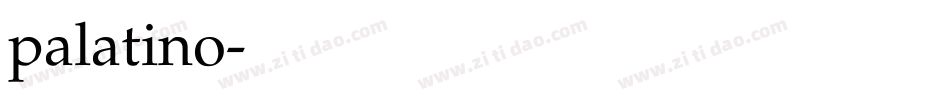 palatino字体转换