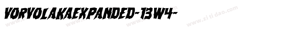 VorvolakaExpanded-13w4字体转换