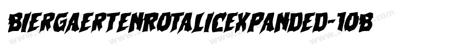 BiergaertenRotalicExpanded-1OB2字体转换