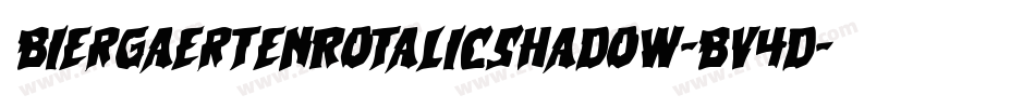 BiergaertenRotalicShadow-Bv4d字体转换