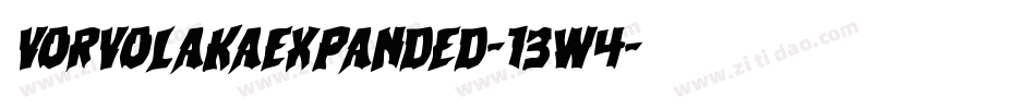 VorvolakaExpanded-13w4字体转换