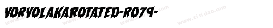 VorvolakaRotated-ro79字体转换