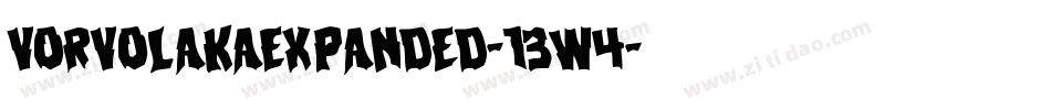 VorvolakaExpanded-13w4字体转换