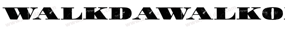 WalkDaWalkOne-EPmj字体转换