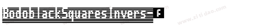 BodoblackSquaresInvers字体转换