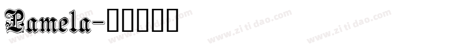 Pamela字体转换