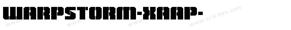 Warpstorm-XaaP字体转换
