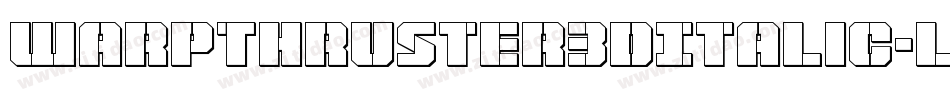 WarpThruster3DItalic-lvRw字体转换