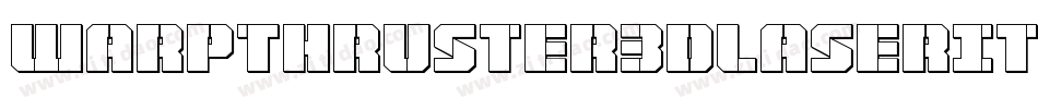 WarpThruster3DLaserItalic-1x5v字体转换
