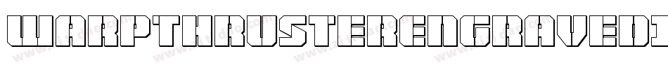 WarpThrusterEngravedItalic-2p5o字体转换