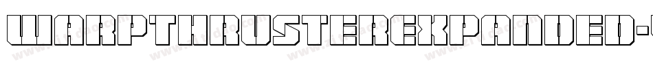 WarpThrusterExpanded-v979字体转换 WarpThrusterExpanded-v979字体转换