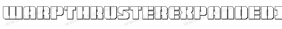 WarpThrusterExpandedItalic-w0m6字体转换