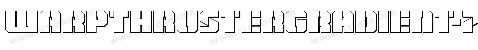 WarpThrusterGradient-7J54字体转换