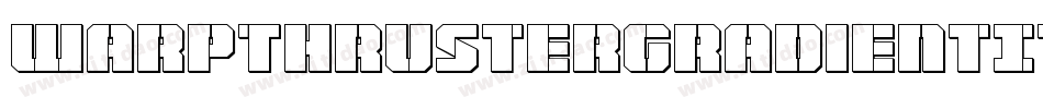 WarpThrusterGradientItalic-mwB5字体转换