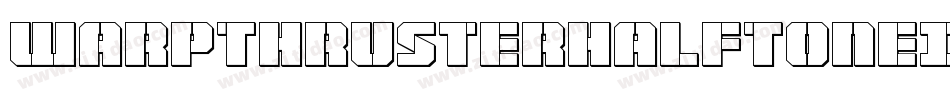 WarpThrusterHalfToneItalic-P0m7字体转换