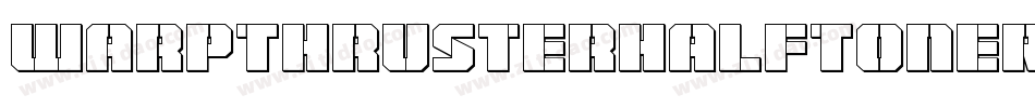 WarpThrusterHalfToneRegular-dRXZ字体转换