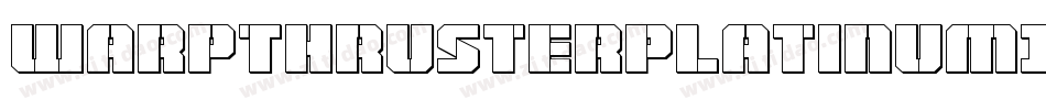 WarpThrusterPlatinumItalic-03Yd字体转换