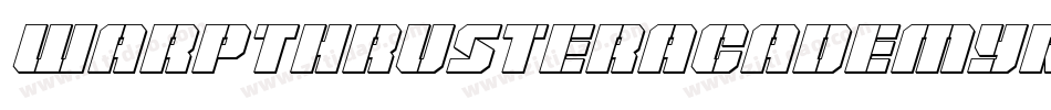 WarpThrusterAcademyRegular-RWlE字体转换
