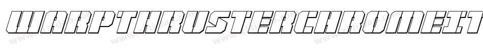 WarpThrusterChromeItalic-Ypr2字体转换