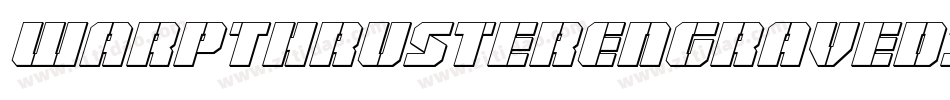 WarpThrusterEngravedItalic-2p5o字体转换