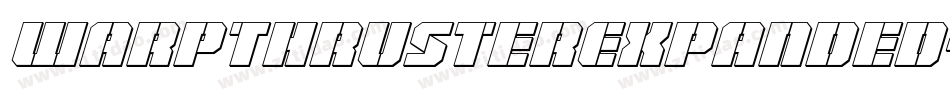 WarpThrusterExpanded-v979字体转换 WarpThrusterExpanded-v979字体转换