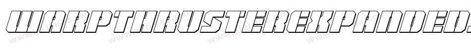 WarpThrusterExpandedItalic-w0m6字体转换
