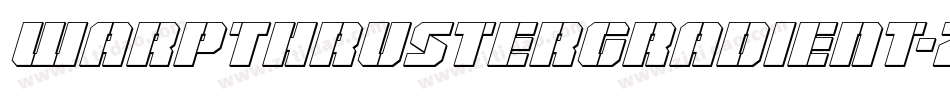 WarpThrusterGradient-7J54字体转换