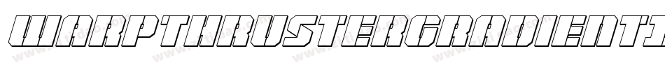 WarpThrusterGradientItalic-mwB5字体转换