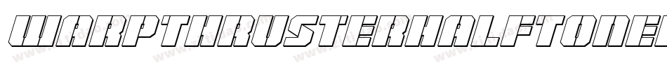 WarpThrusterHalfToneRegular-dRXZ字体转换