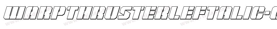 WarpThrusterLeftalic-om4x字体转换
