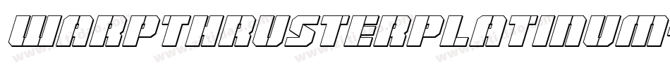 WarpThrusterPlatinum-4A24字体转换