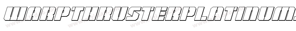 WarpThrusterPlatinumItalic-03Yd字体转换