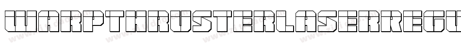 WarpThrusterLaserRegular-Xx0G字体转换